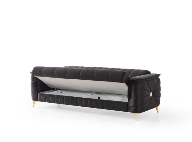 Salon "Radisson" 3+2+1 NOIR 