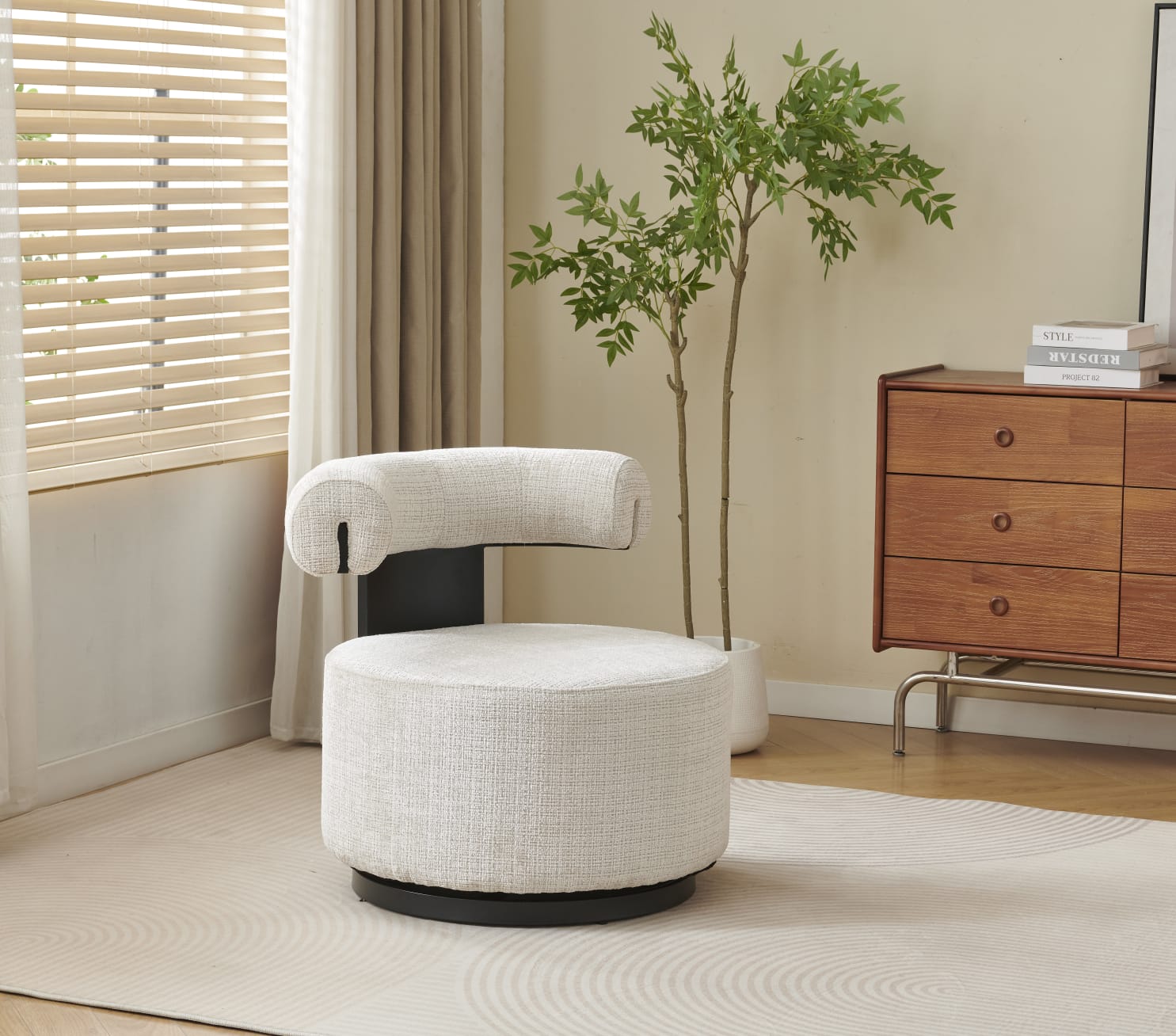 Fauteuil pivotant "Esra"