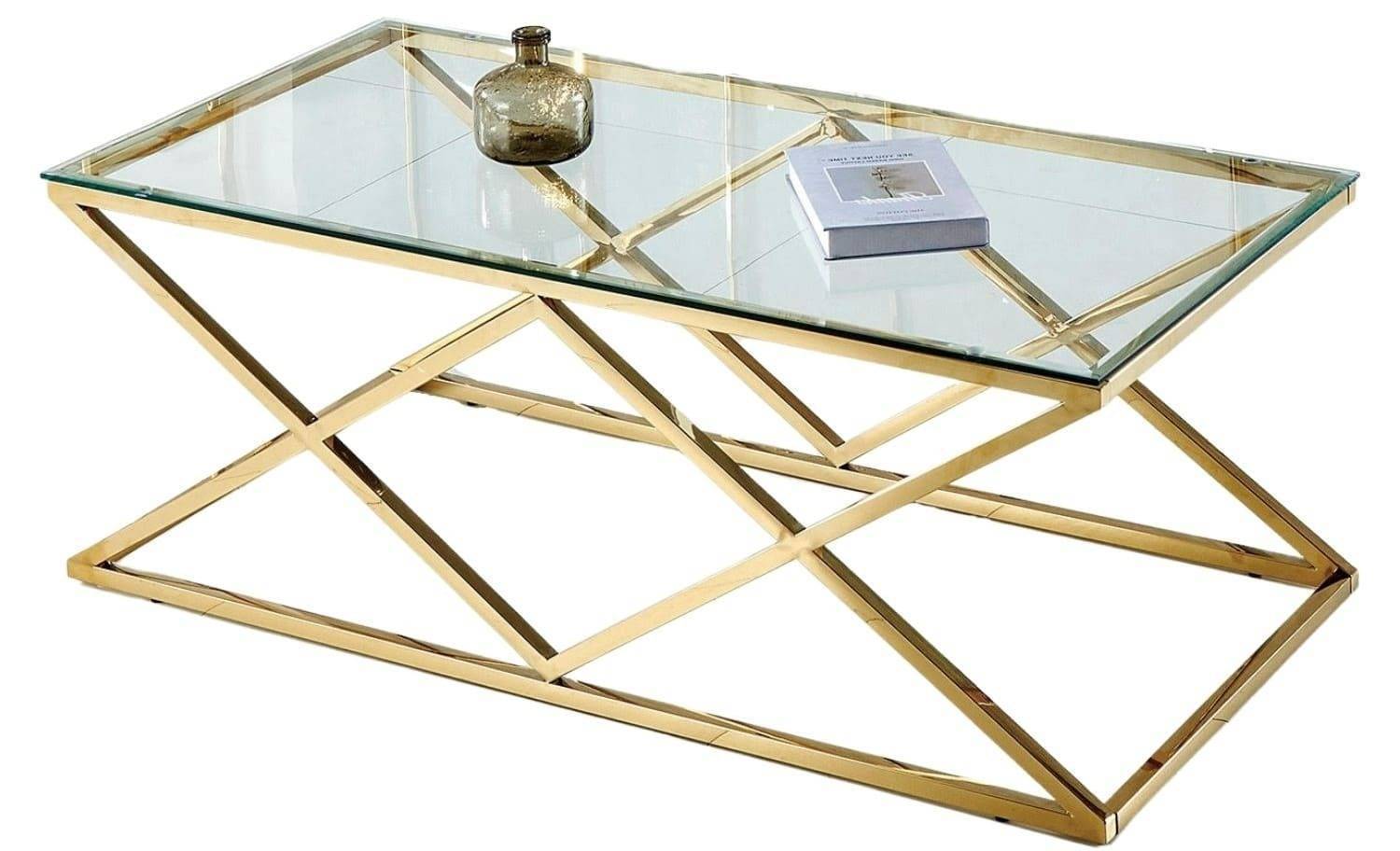Table basse "TRIANGLE GOLD" 