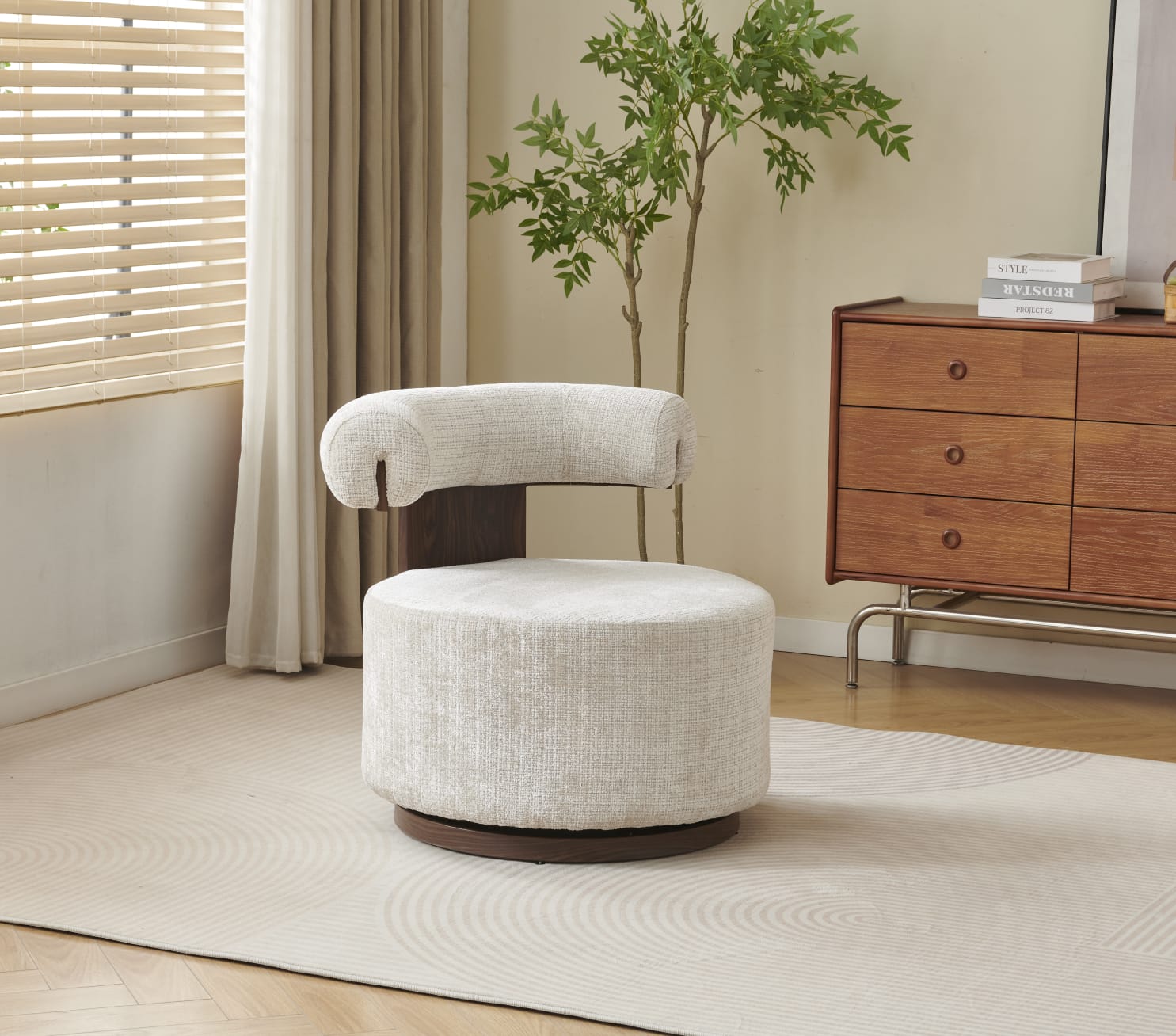 Fauteuil pivotant "Esra"