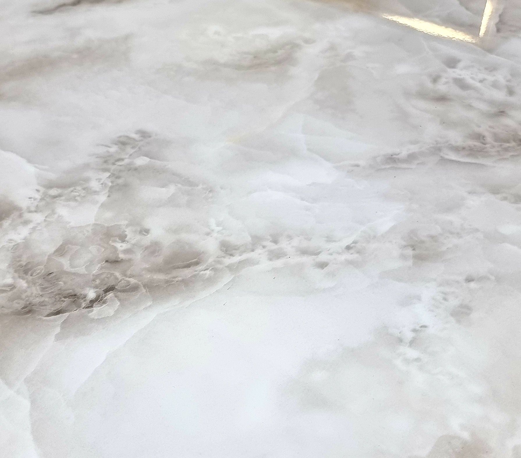 Table à manger "Olivia" rond marbre doré 1m 