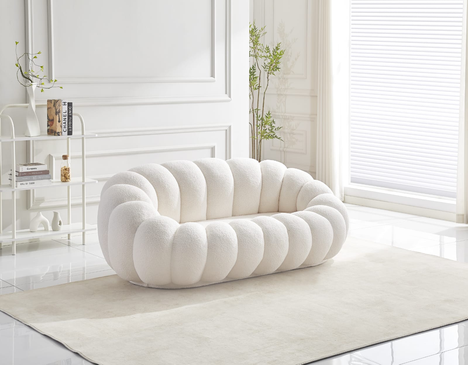 Canapé "Perle doudou" beige