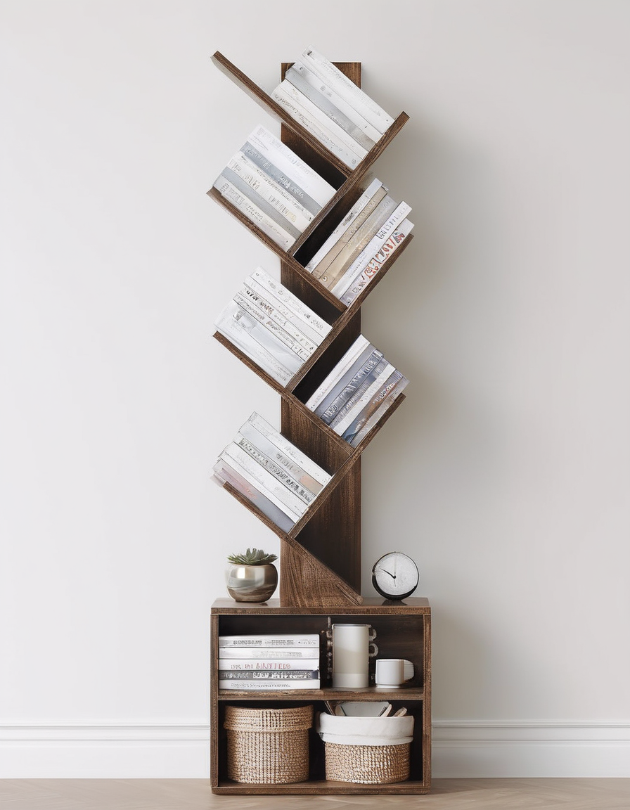 Modern Tree-Shaped Bookshelf
