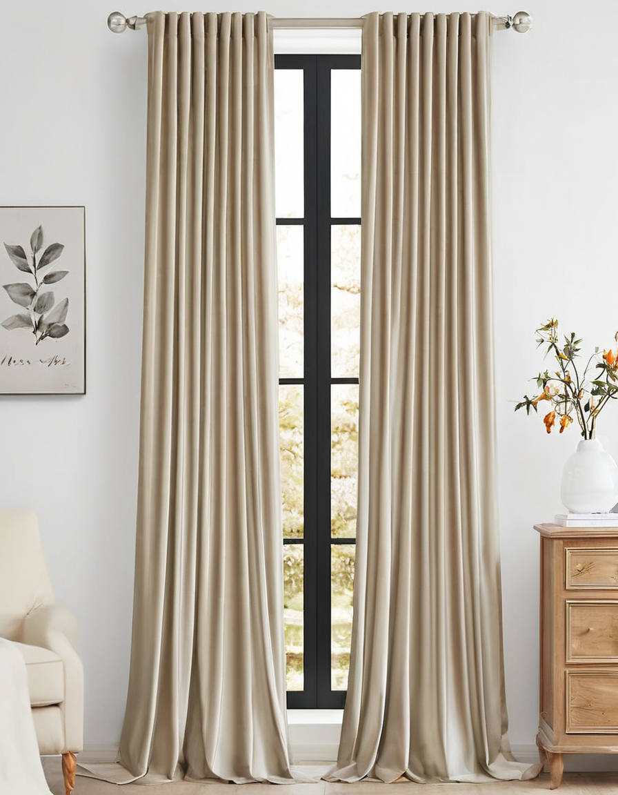 Elegant Beige Curtains