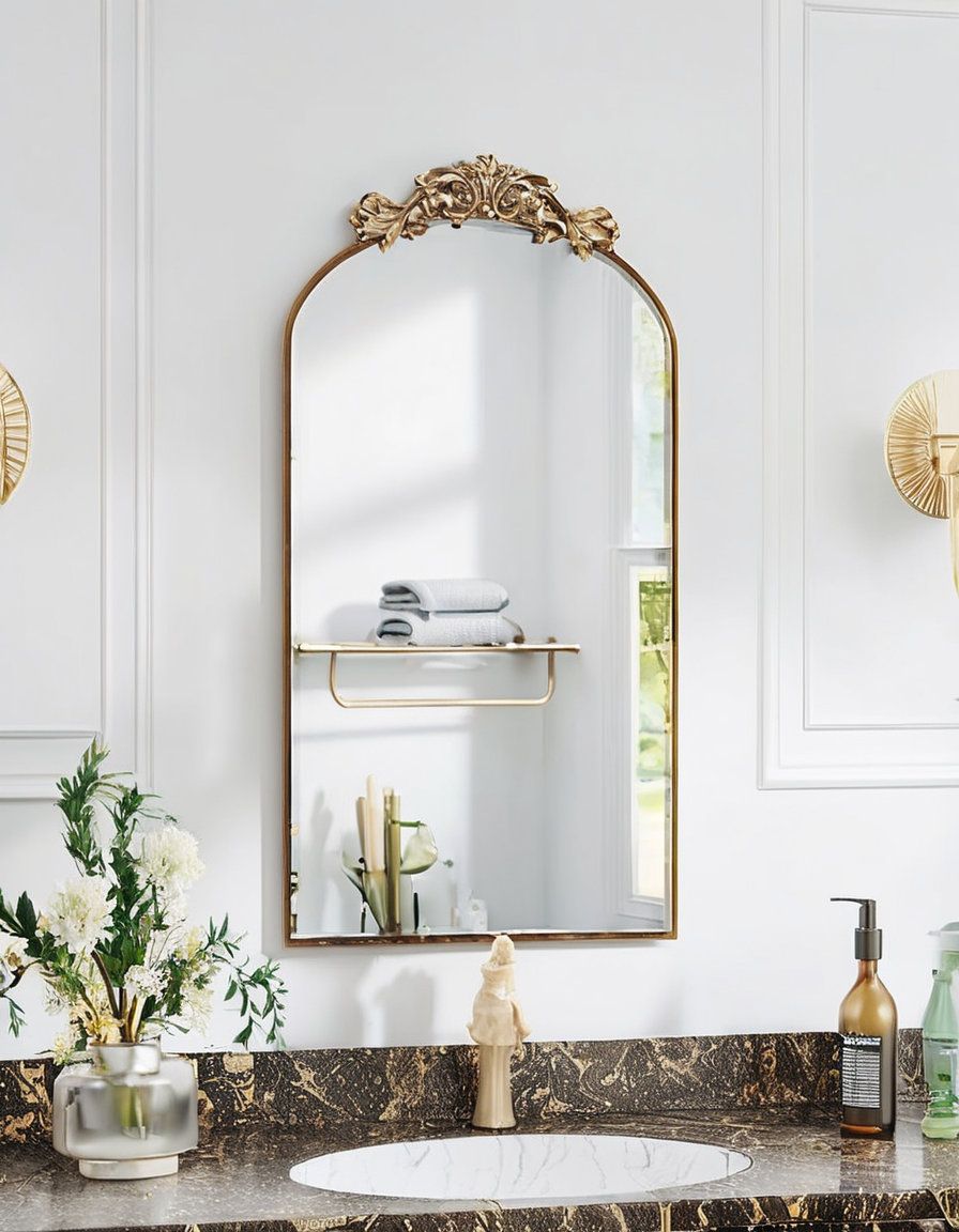 Vintage Ornate Wall Mirror