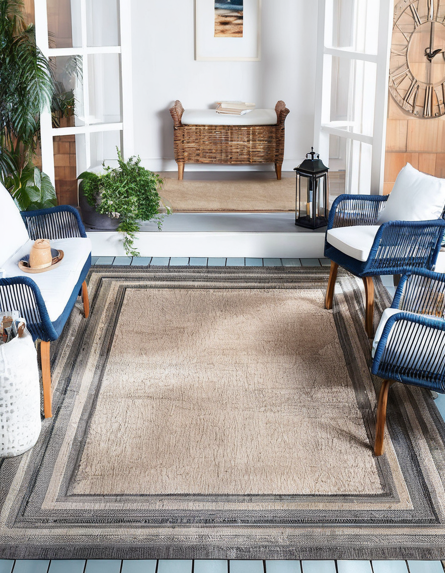 Modern Beige Area Rug