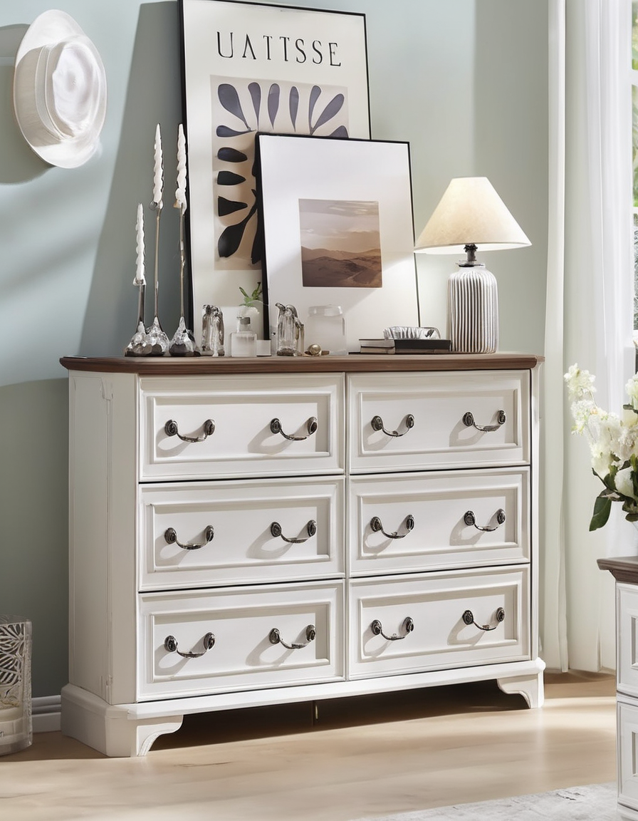 Vintage White Dresser