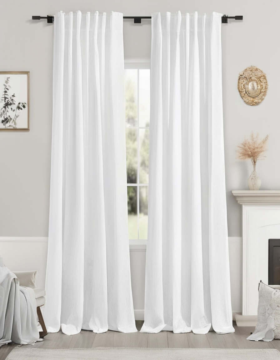 White Linen Curtains