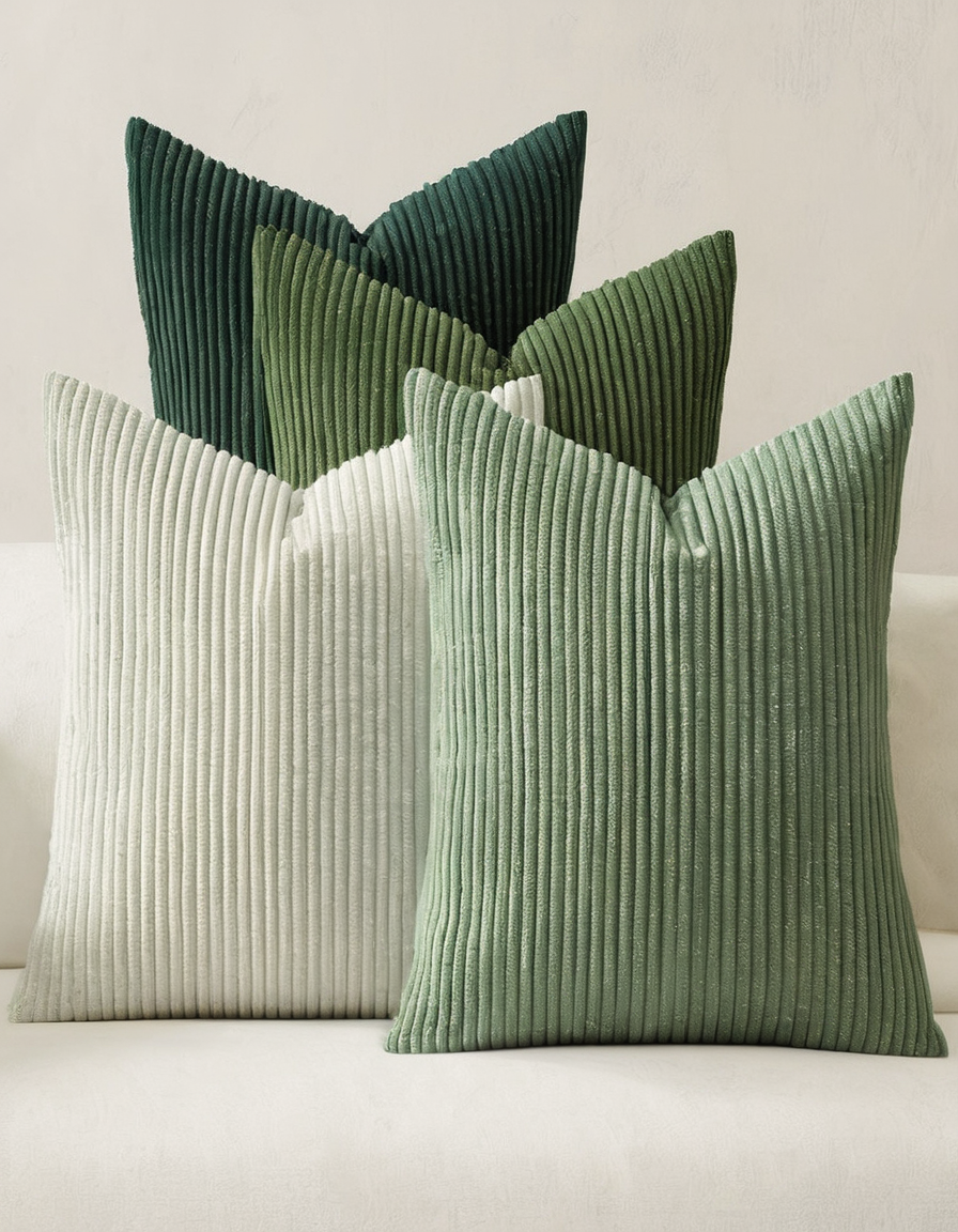 Corduroy Decorative Throw Pillows