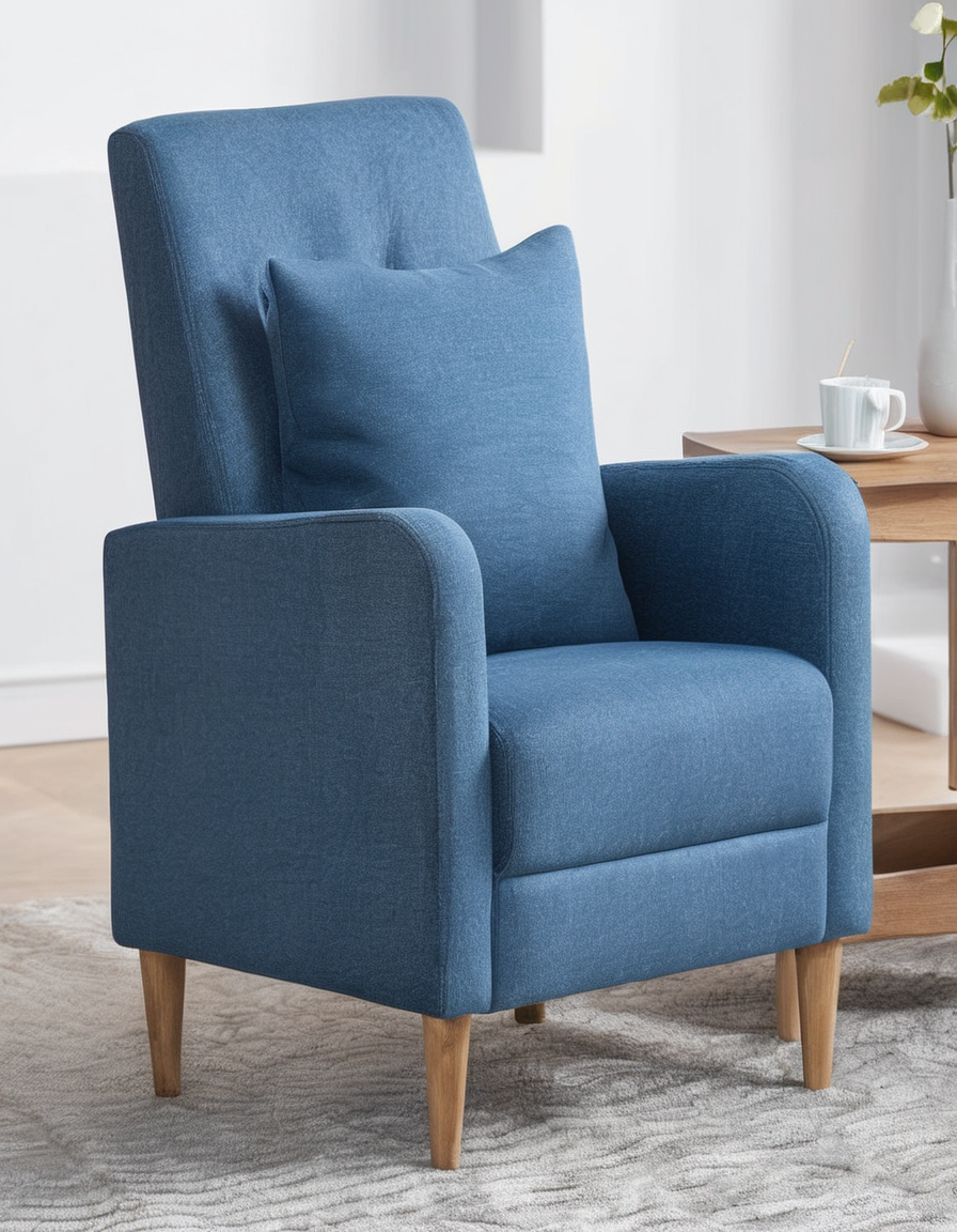 Blue Modern Armchair