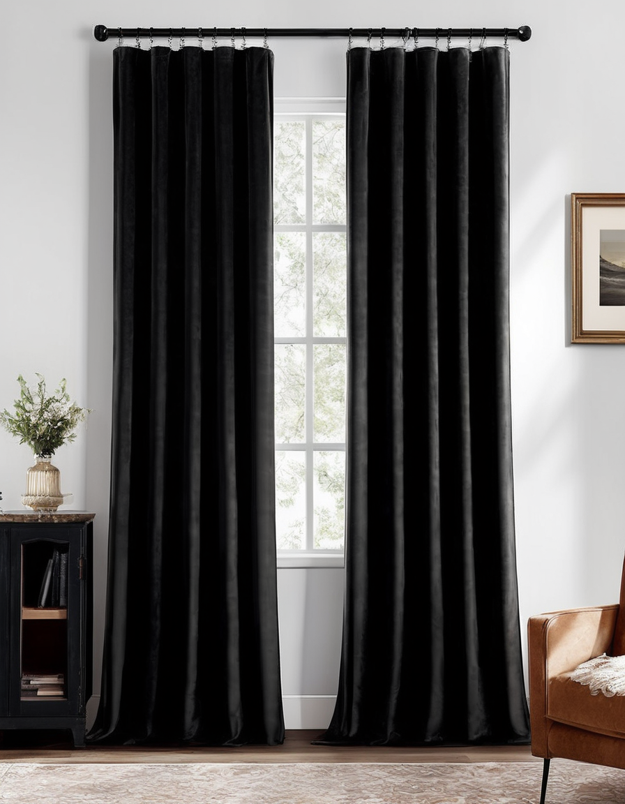 Black Velvet Curtains
