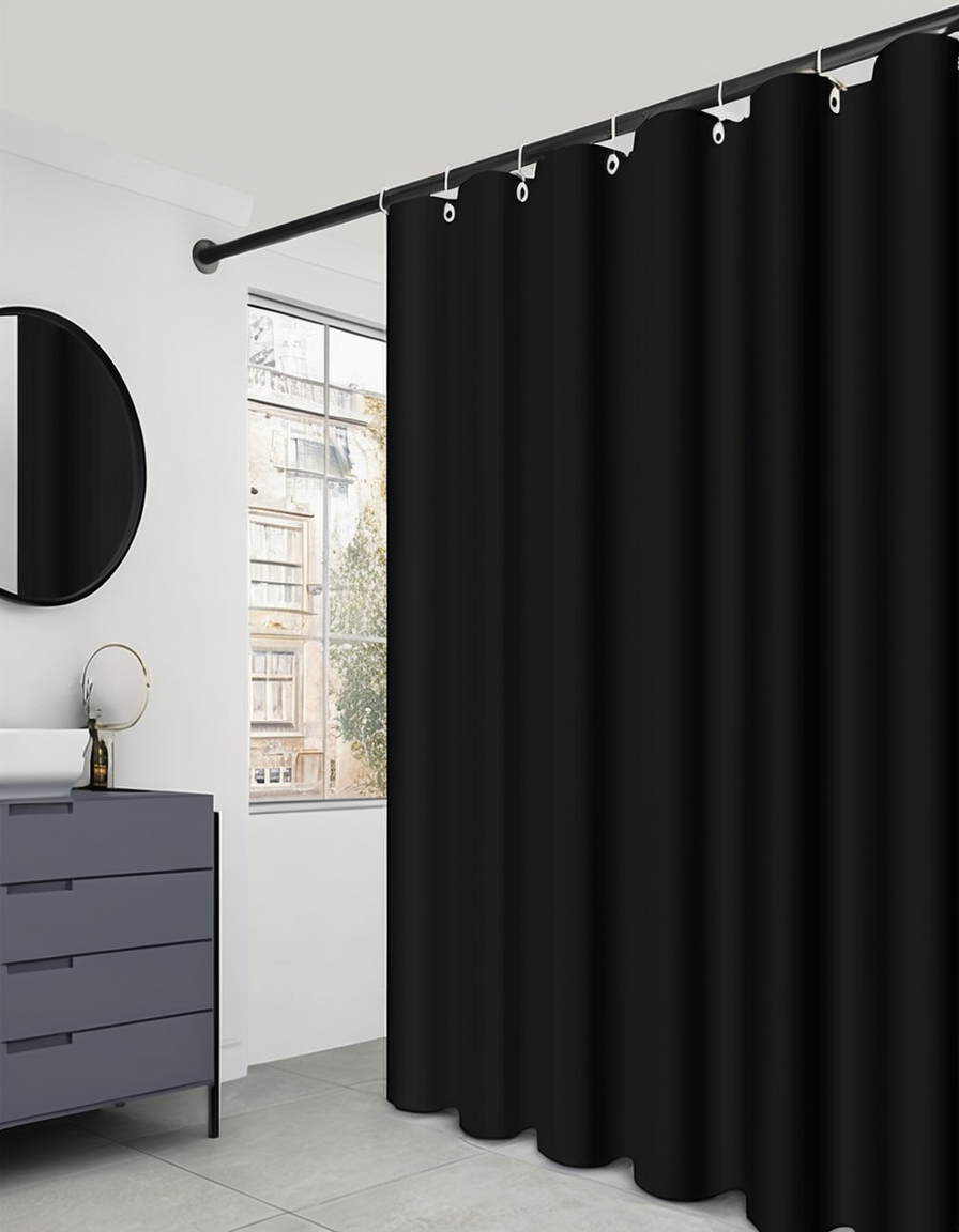 Black Shower Curtain