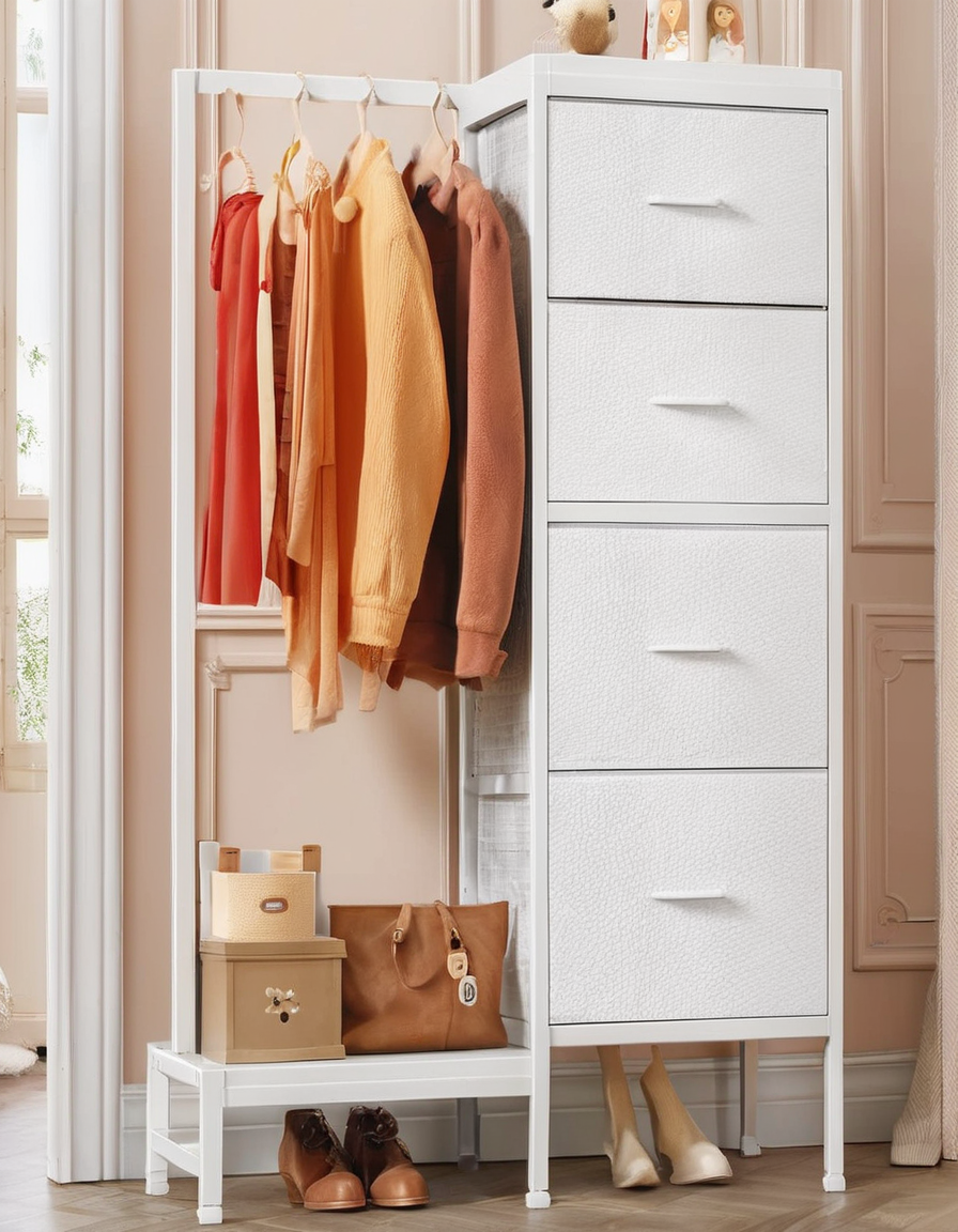 White Multi-functional Wardrobe Organizer