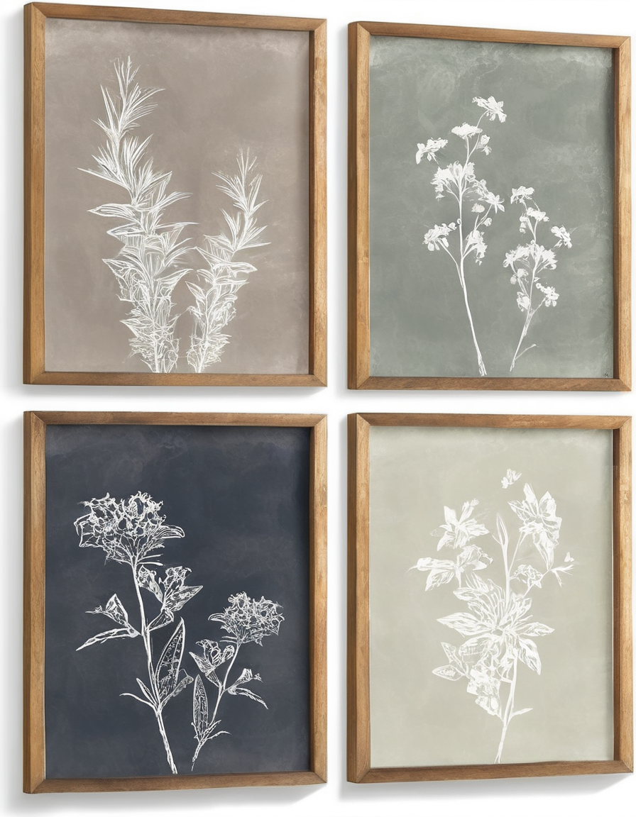 Botanical Wall Art Set