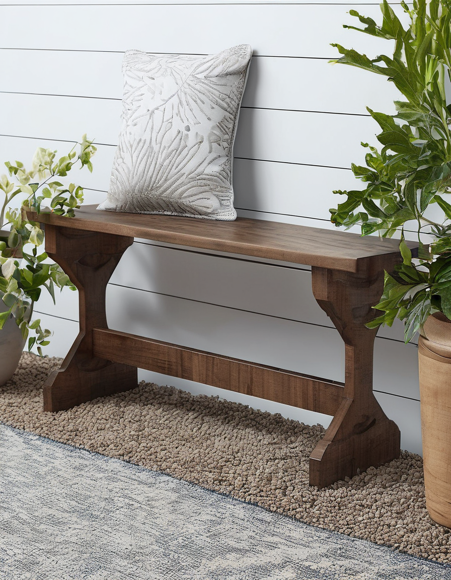Rustic Wooden Bench