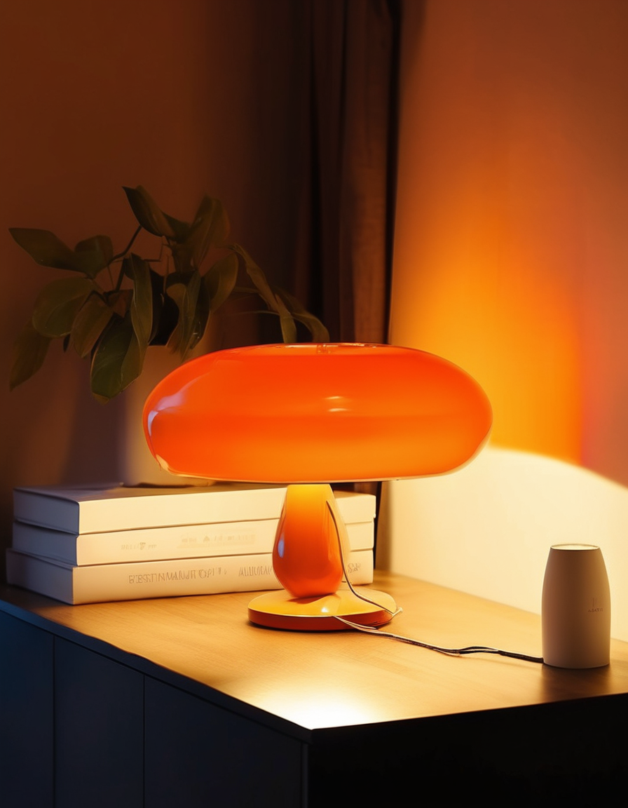 Modern Orange Table Lamp