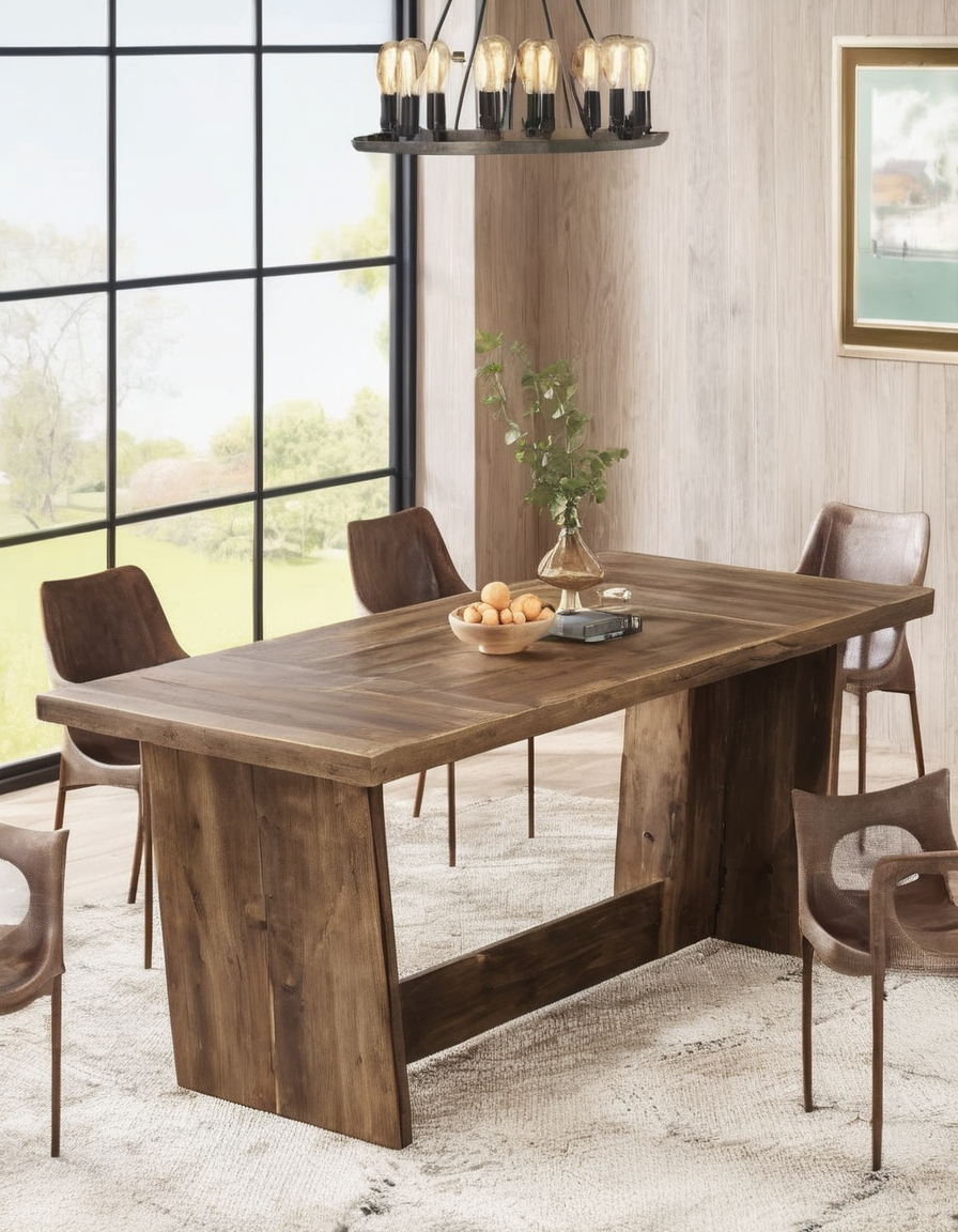 Rustic Wooden Dining Table