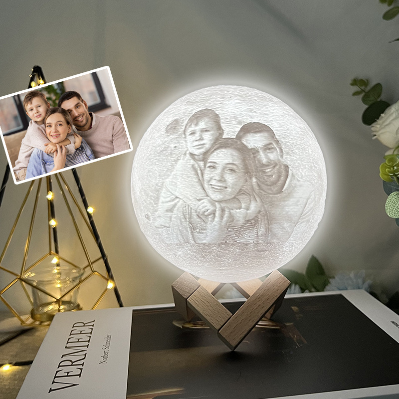 3D Printing Moon Lamp Pat Night Light Christmas Gift Custom