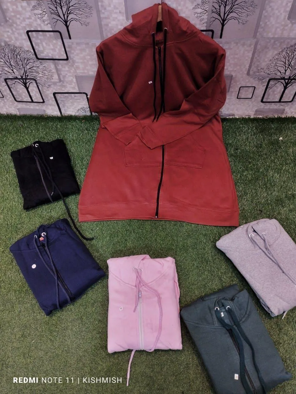 Women's Extra-Long Zipper Hoodie