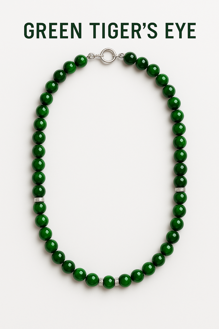 Green Tiger’s Eye Necklace - Short