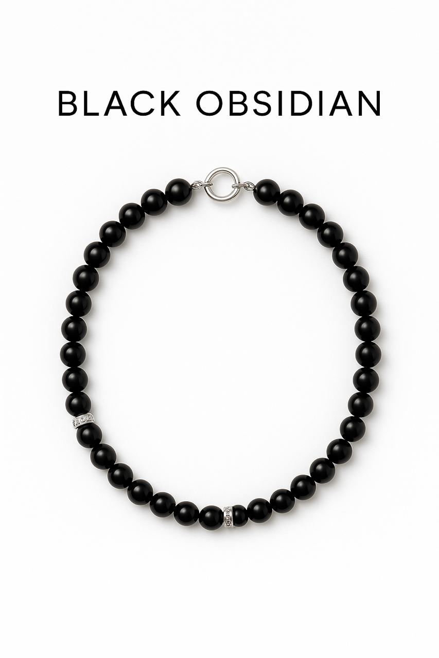 Black Obsidian Necklace - Short