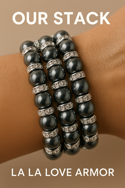 Black Pearl Bracelet Stack