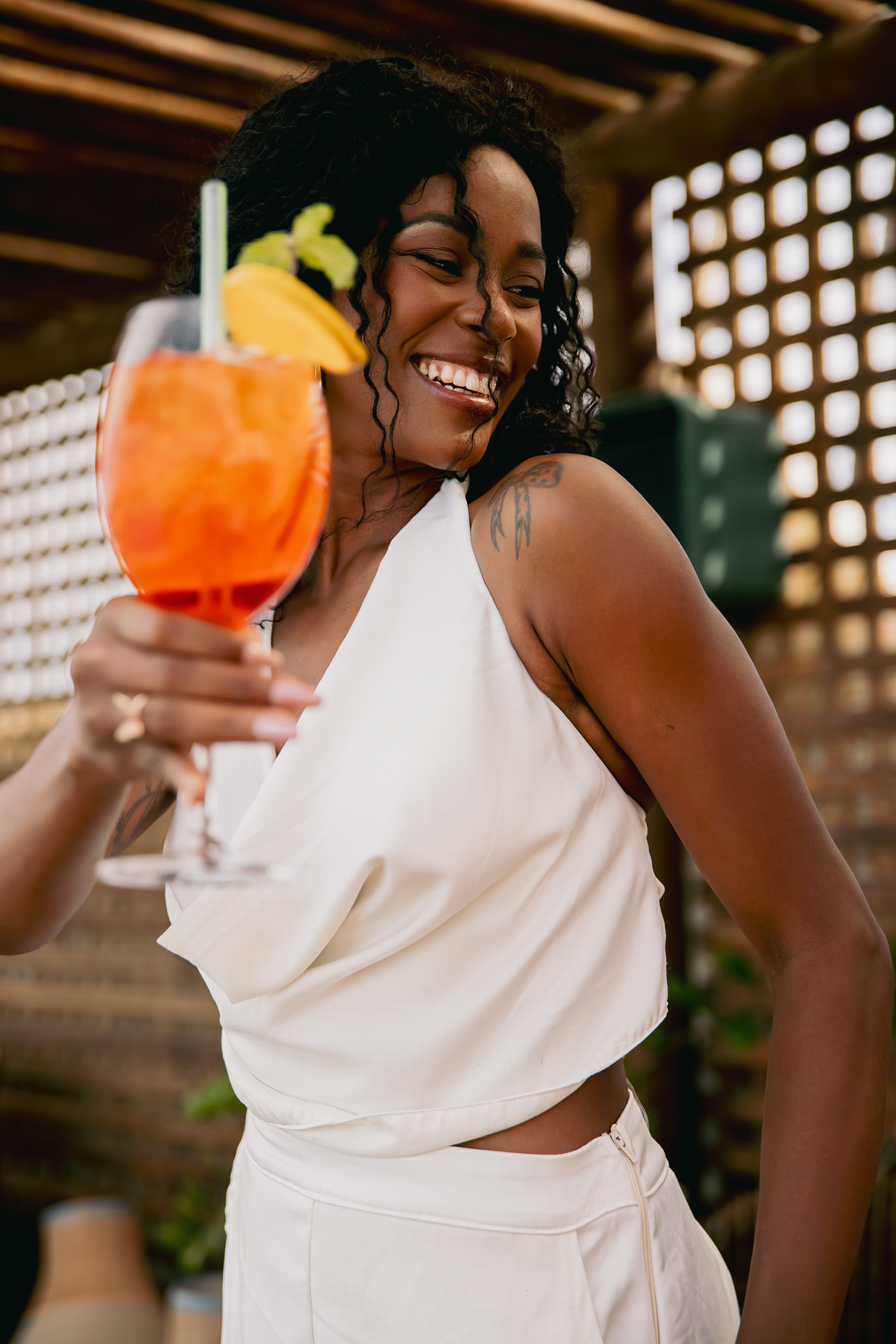 Conjunto Cropped e Calça  Garapuá Acetinado