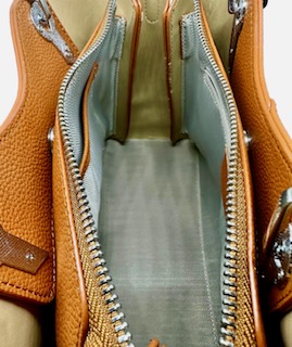 Sac à main en cuir marron