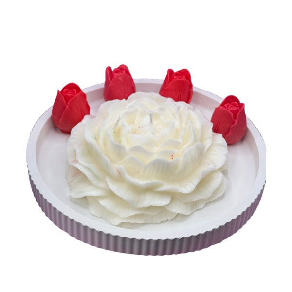 Floral Decorative Candle Set