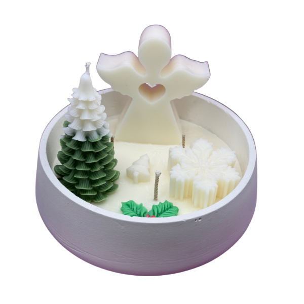 Christmas Scene Candle Set
