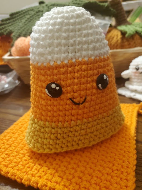 Crochet Candy Corn Plush