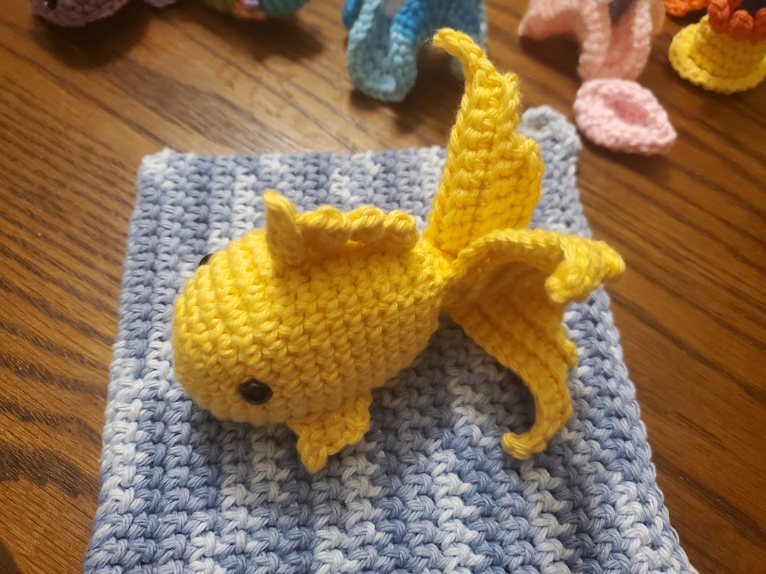 Handmade Crochet Fancy Goldfish