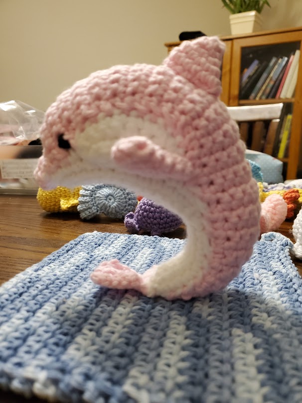 Handmade Crochet Dolphin Plush