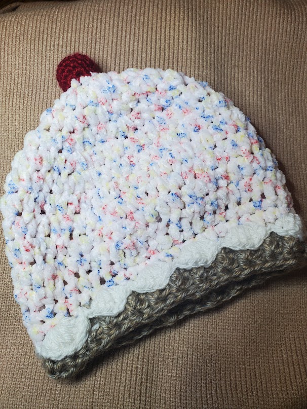Crochet Cupcake Beanie