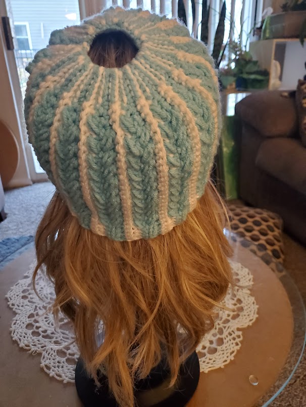 Winter Wheat Messy Bun Beanie