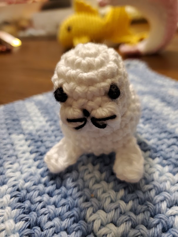 Handmade Crochet Seal Plush