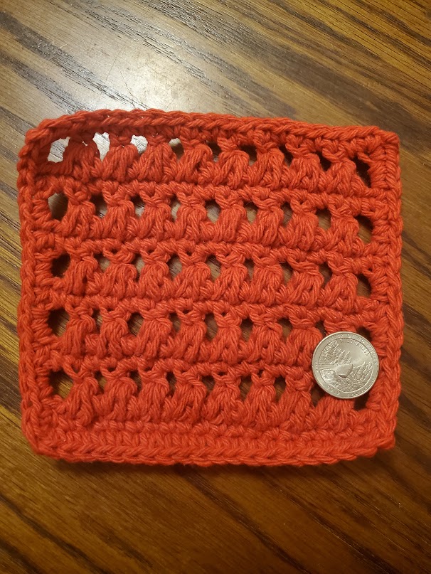 Handmade Red Crochet Trivet