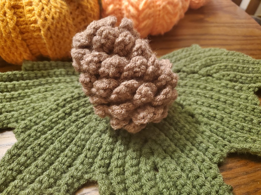 Handcrafted Crochet Pine Cone