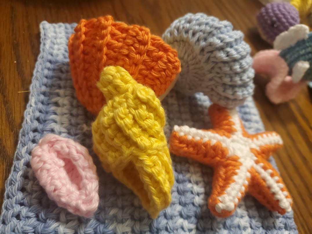 Handmade Crochet Sea Creatures Set