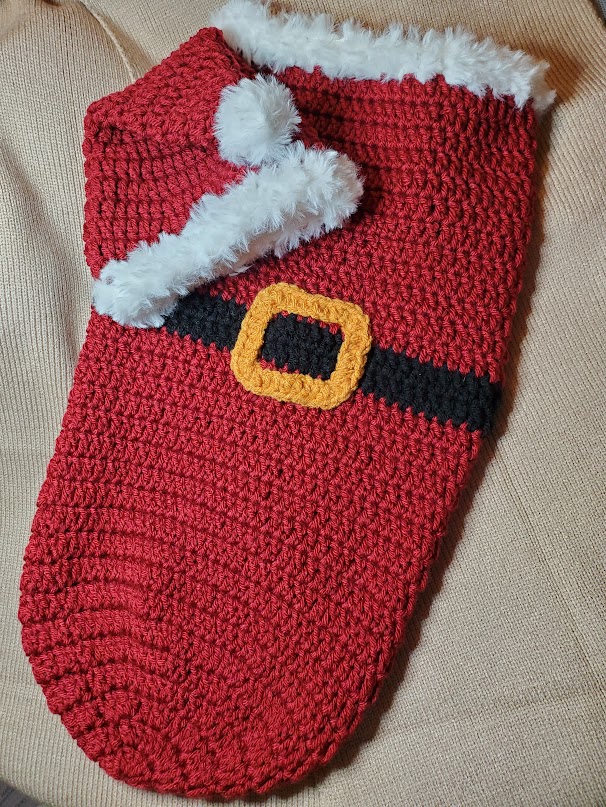 Newborn Santa Hat and Cozy/Bunting Set