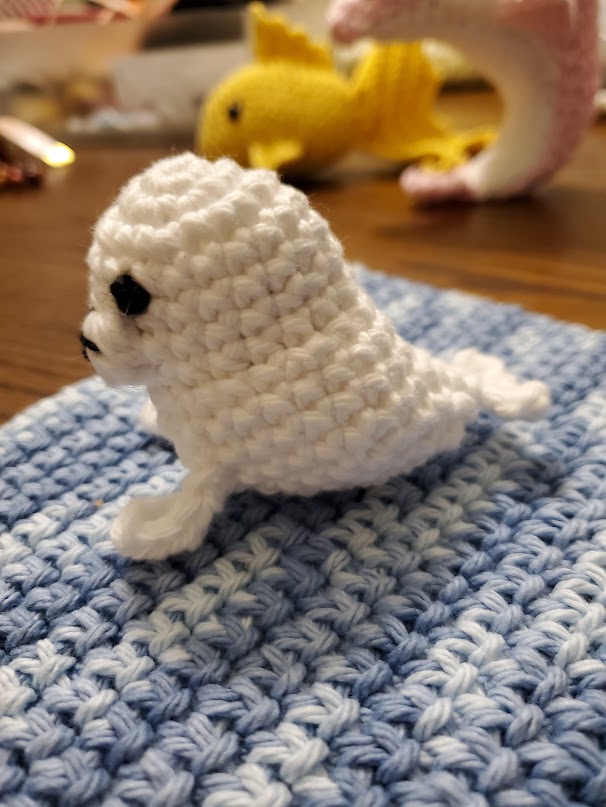Handmade Crochet Seal Plush