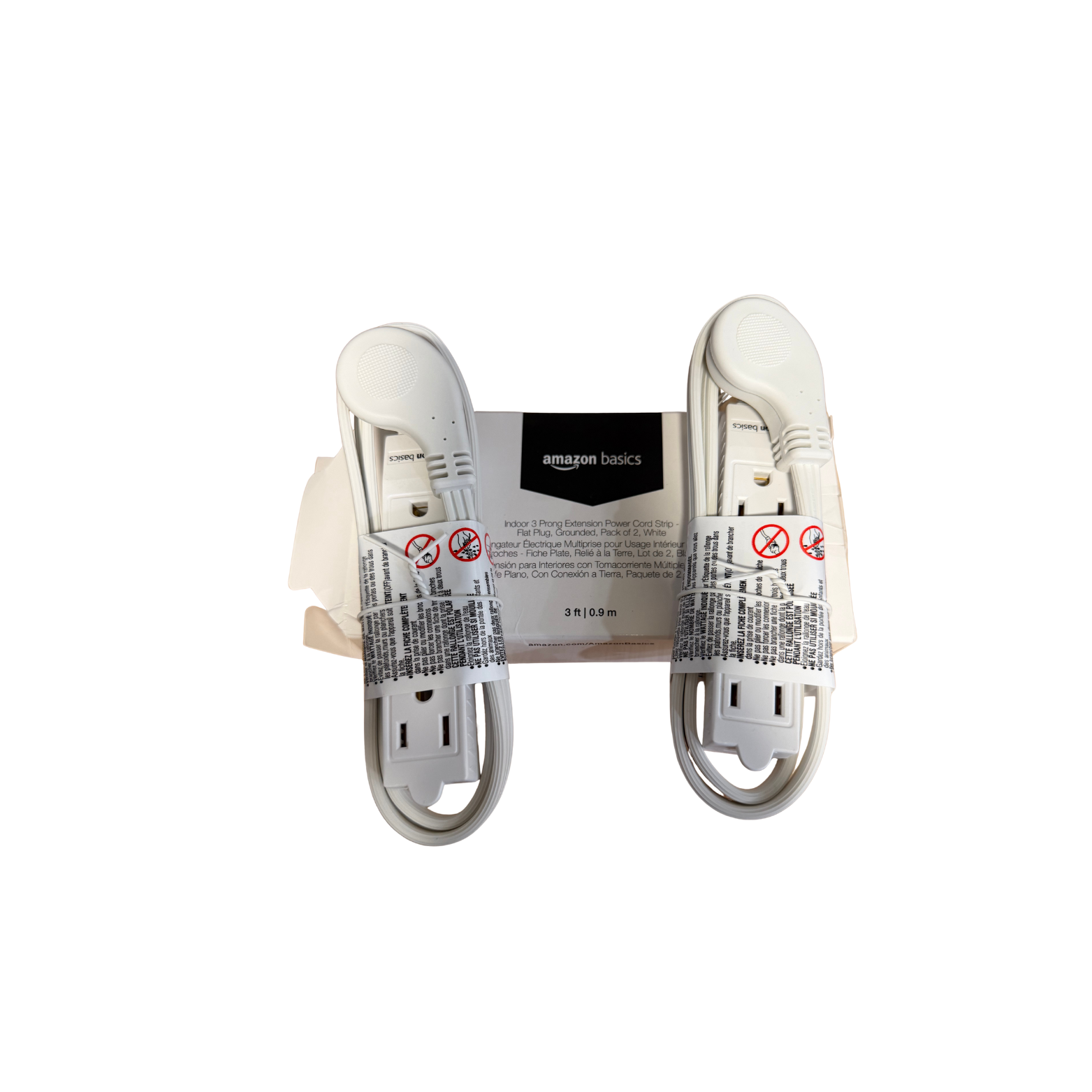 Amazon Basics 2-Pack Extension Cord