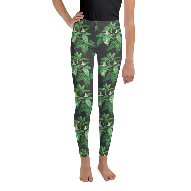 Botanical Print Youth Leggings