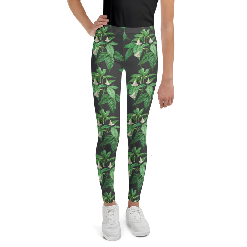 Botanical Print Youth Leggings