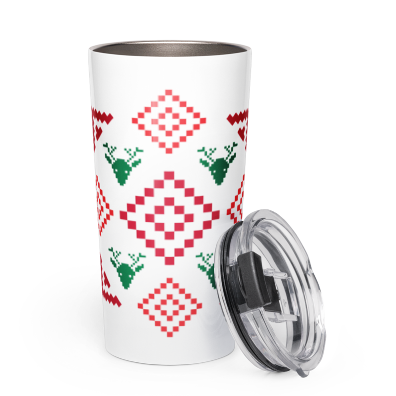 Tapered stainless steel tumbler