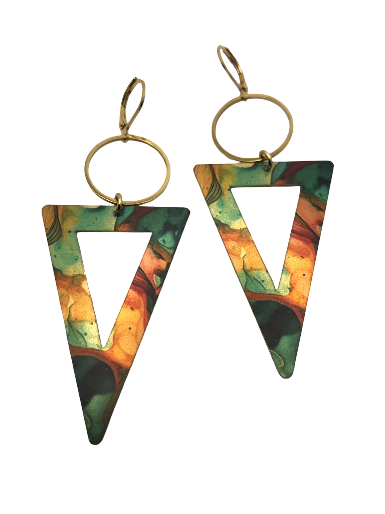 Triangle Abstract Earrings
