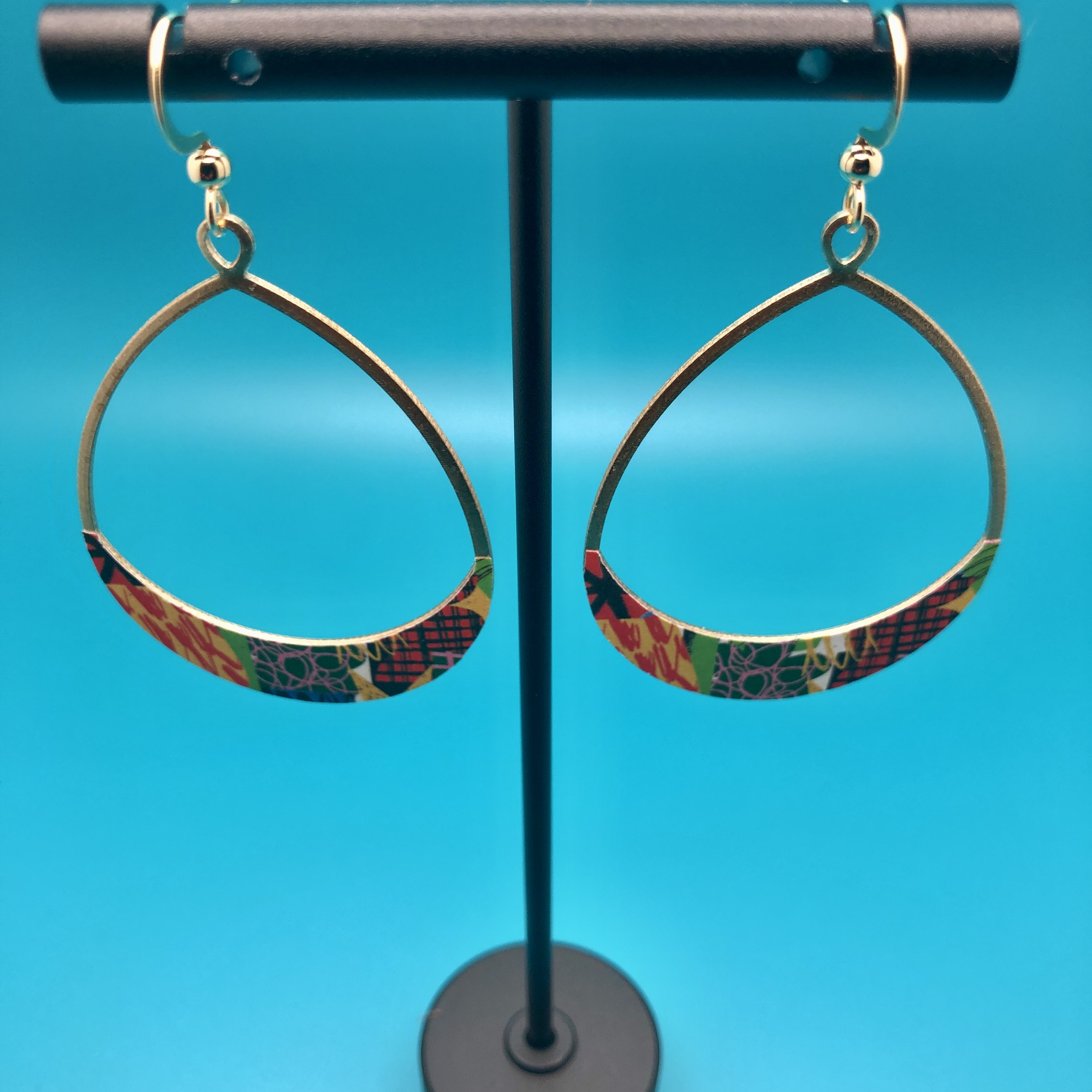 Colorful Oval earrings