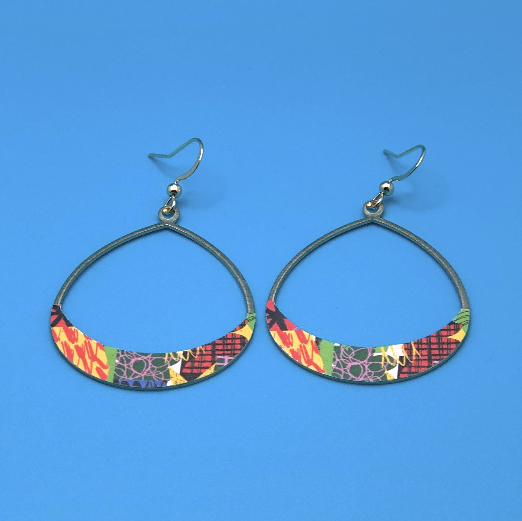 Colorful Oval earrings