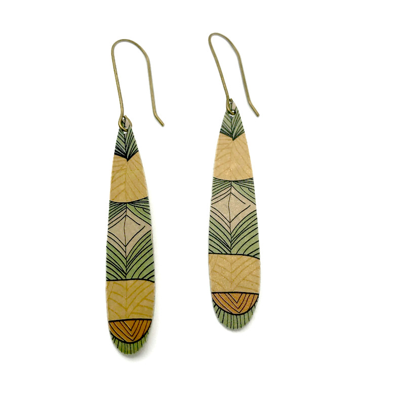 Elongated Drop Earrings