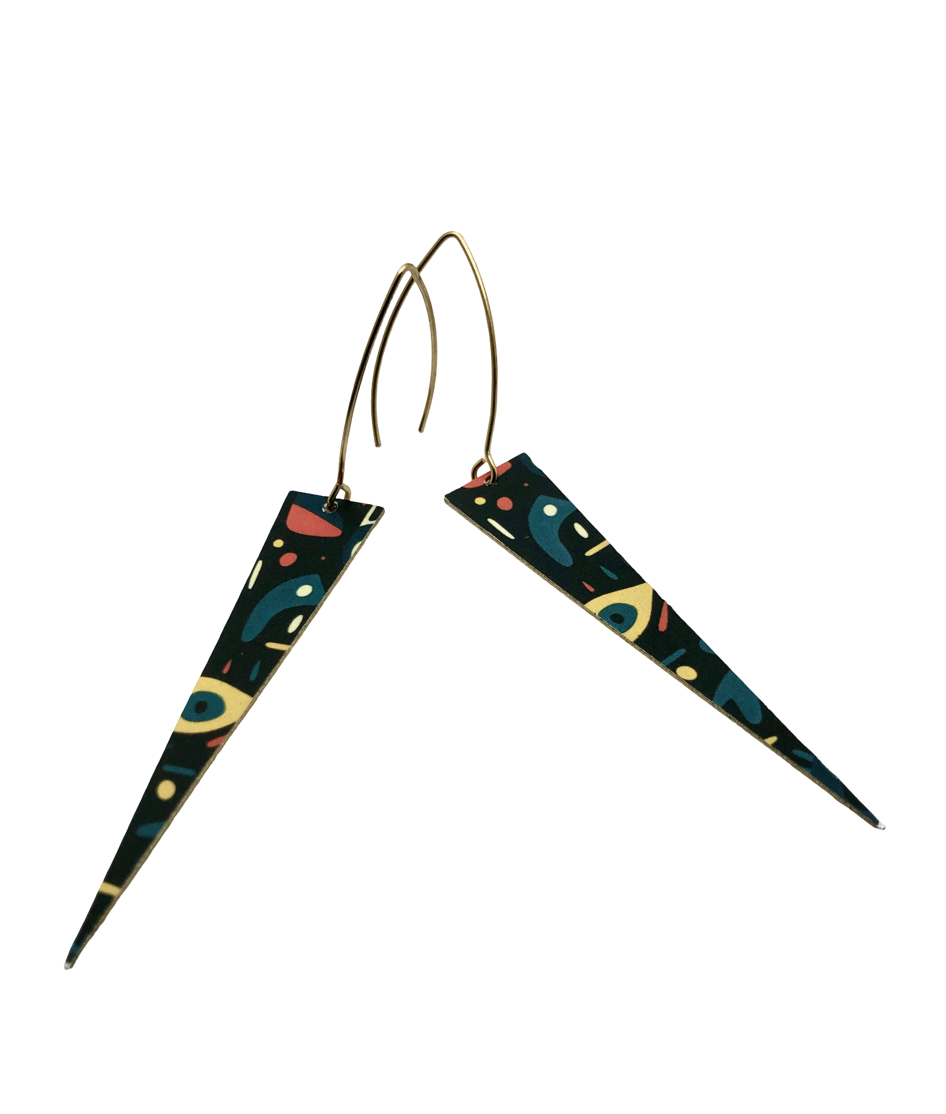 Whimical Abstract Patterned Earrings